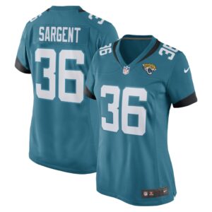 Women's Jacksonville Jaguars Mekhi Sargent Nike Teal Game Player Jersey