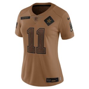 Micah Parsons Dallas Cowboys Nike Women's 2023 Salute To Service Limited Jersey - Brown