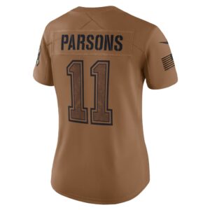 Micah Parsons Dallas Cowboys Nike Women's 2023 Salute To Service Limited Jersey - Brown