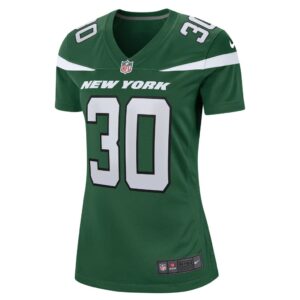 Women's New York Jets Michael Carter II Nike Gotham Green Game Jersey