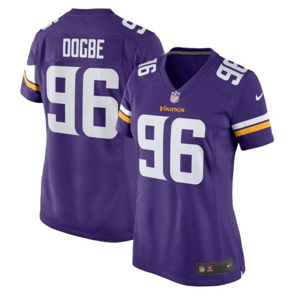 Michael Dogbe Minnesota Vikings Nike Women's Team Game Jersey - Purple