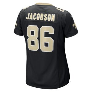 Michael Jacobson New Orleans Saints Nike Women's Game Jersey - Black