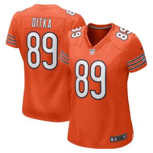 Women's Chicago Bears Mike Ditka Nike Orange Retired Player Jersey