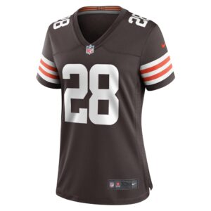 Mike Ford Cleveland Browns Nike Women's Team Game Jersey - Brown