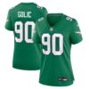 Mike Golic Philadelphia Eagles Nike Women's Alternate Game Jersey - Kelly Green