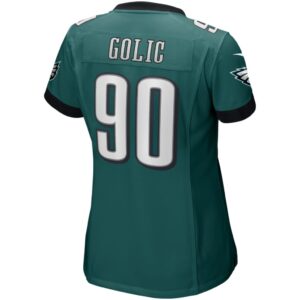 Women's Philadelphia Eagles Mike Golic Nike Midnight Green Game Retired Player Jersey