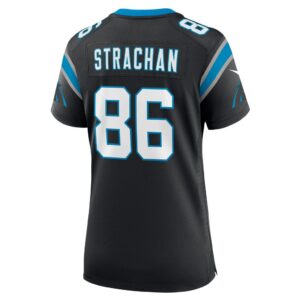 Mike Strachan Carolina Panthers Nike Women's Game Jersey - Black