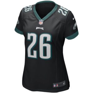 Women's Nike Miles Sanders Black Philadelphia Eagles Game Jersey