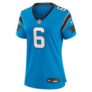 Women's Carolina Panthers Miles Sanders Nike Blue Team Game Jersey