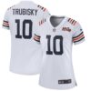 Women's Nike Mitchell Trubisky White Chicago Bears 2019 100th Season Alternate Classic Game Jersey