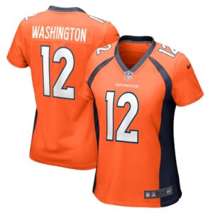 Women's Denver Broncos Montrell Washington Nike Orange Game Player Jersey