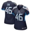 Women's Tennessee Titans Morgan Cox Nike Navy Game Jersey