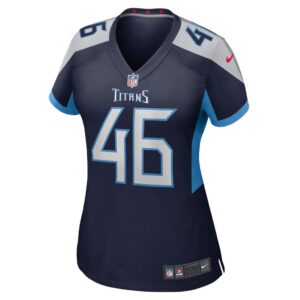 Women's Tennessee Titans Morgan Cox Nike Navy Game Jersey