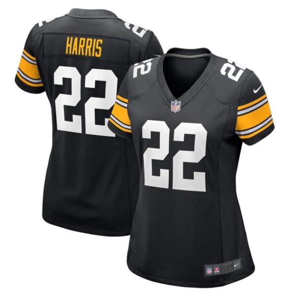 Women's Pittsburgh Steelers Najee Harris Nike Black Game Player Jersey