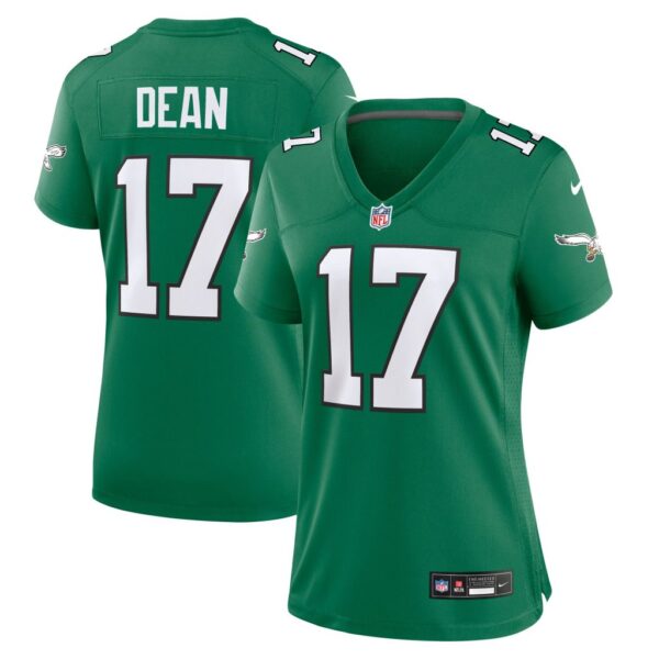 Nakobe Dean Philadelphia Eagles Nike Women's Alternate Game Jersey - Kelly Green