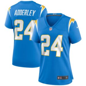 Women's Los Angeles Chargers Nasir Adderley Nike Powder Blue Game Jersey