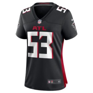 Nate Landman Atlanta Falcons Nike Women's Team Game Jersey - Black