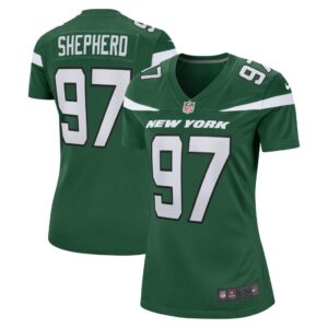 Women's New York Jets Nathan Shepherd Nike Gotham Green Game Jersey