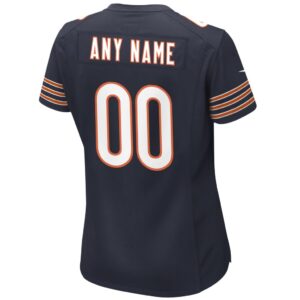 Chicago Bears Nike Women's Custom Game Jersey - Navy