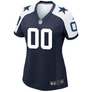 Dallas Cowboys Nike Women's Alternate Custom Game Jersey - Navy