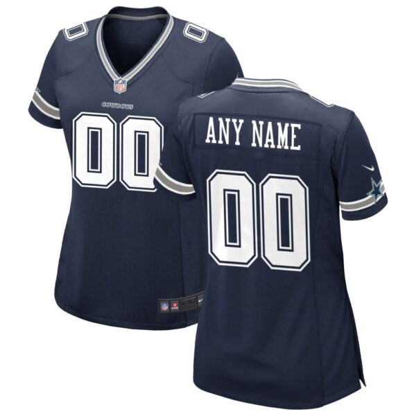 Dallas Cowboys Nike Women's Custom Game Jersey - Navy