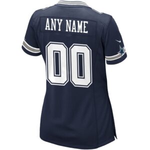 Dallas Cowboys Nike Women's Custom Game Jersey - Navy