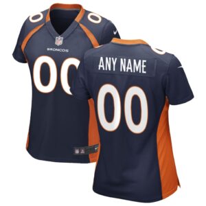 Denver Broncos Nike Women's Alternate Custom Game Jersey - Navy