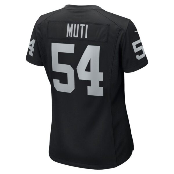 Netane Muti Las Vegas Raiders Nike Women's Team Game Jersey - Black