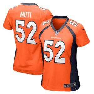 Women's Denver Broncos Netane Muti Nike Orange Nike Game Player Jersey