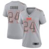 Women's Cleveland Browns Nick Chubb Nike Gray Atmosphere Fashion Game Jersey