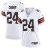 Women's Nike Nick Chubb White Cleveland Browns Game Jersey