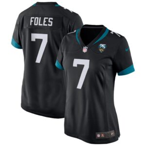 Women's Jacksonville Jaguars Nick Foles Nike Black 25th Season Game Jersey