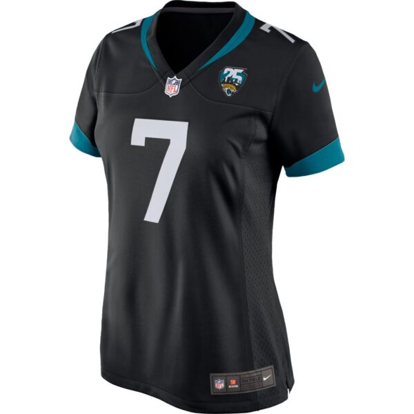 Women's Jacksonville Jaguars Nick Foles Nike Black 25th Season Game Jersey