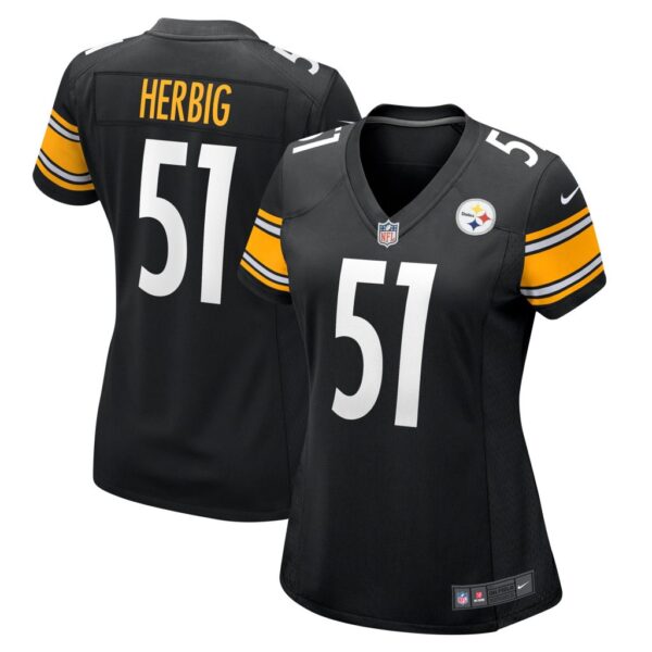 Nick Herbig Pittsburgh Steelers Nike Women's Game Jersey - Black