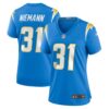 Women's Los Angeles Chargers Nick Niemann Nike Powder Blue Game Player Jersey