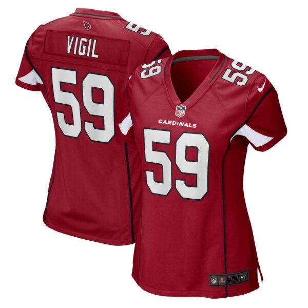 Women's Arizona Cardinals Nick Vigil Nike Cardinal Game Player Jersey