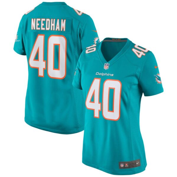 Women's Miami Dolphins Nik Needham Nike Aqua Game Jersey