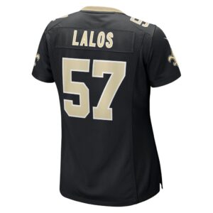 Niko Lalos New Orleans Saints Nike Women's Team Game Jersey - Black