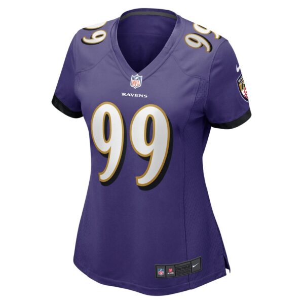 Women's Baltimore Ravens Odafe Oweh Nike Purple Game Jersey