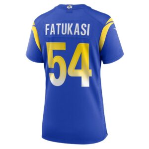 Olakunle Fatukasi Los Angeles Rams Nike Women's Game Jersey - Royal