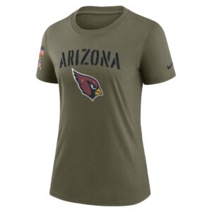 Women's Arizona Cardinals Nike Olive 2022 Salute To Service Legend T-Shirt