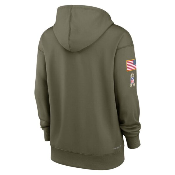 Women's Cincinnati Bengals Nike Olive 2022 Salute To Service Performance Pullover Hoodie