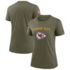 Women's Kansas City Chiefs Nike Olive 2022 Salute To Service Legend T-Shirt