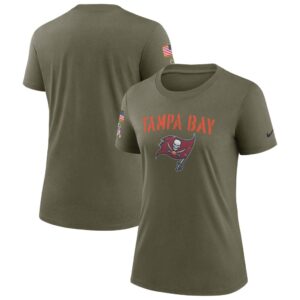 Women's Tampa Bay Buccaneers Nike Olive 2022 Salute To Service Legend T-Shirt