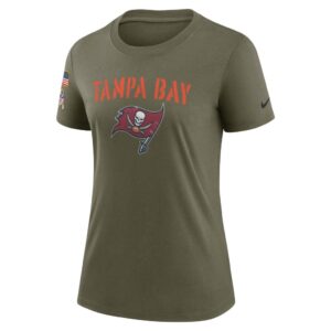 Women's Tampa Bay Buccaneers Nike Olive 2022 Salute To Service Legend T-Shirt