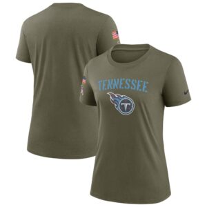 Women's Tennessee Titans Nike Olive 2022 Salute To Service Legend T-Shirt