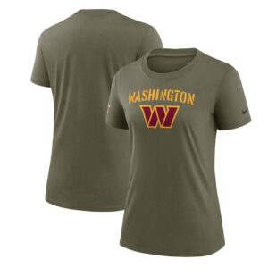 Women's Washington Commanders Nike Olive 2022 Salute To Service Legend T-Shirt