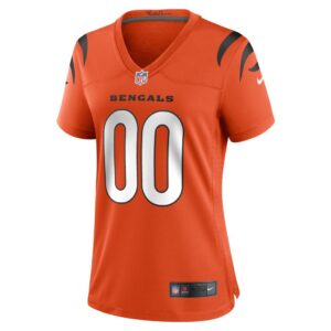 Cincinnati Bengals Nike Women's Alternate Game Custom Jersey - Orange