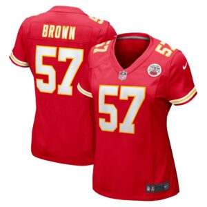 Women's Kansas City Chiefs Orlando Brown Nike Red Game Jersey