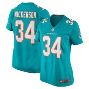 Parry Nickerson Miami Dolphins Nike Women's Team Game Jersey - Aqua